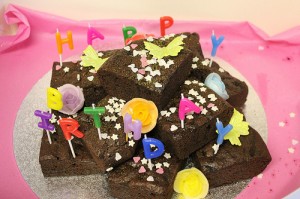 Brownie Birthday Cake